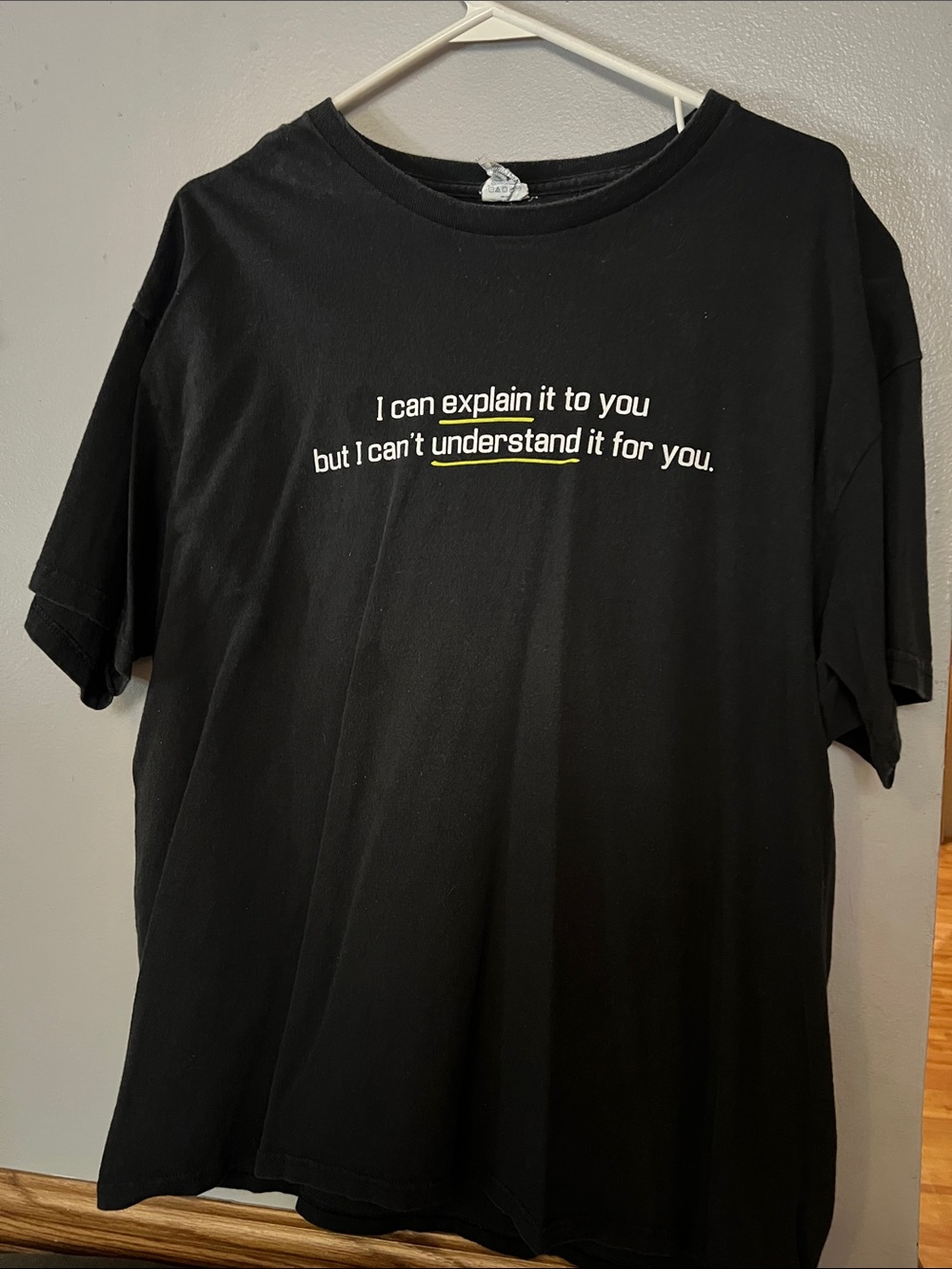 Black Graphic Tee with Motivational Quote